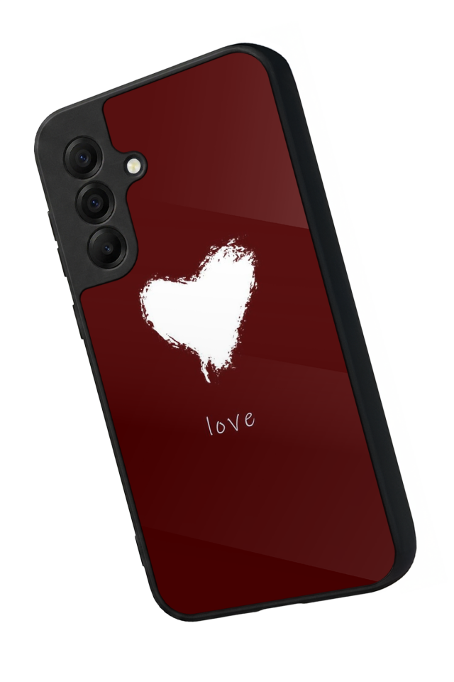 Samsung Galaxy A17 Uyumlu Kalp Love Tasarımlı Glossy Premium Kılıf