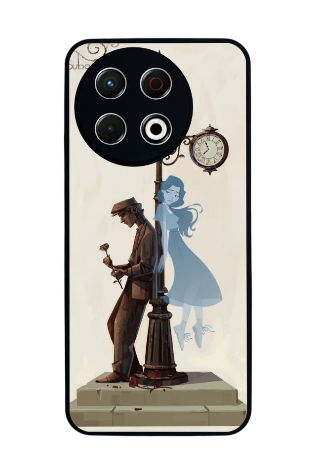 Tecno Spark 30 Pro Uyumlu  Kalp Love Tasarımlı Glossy Premium Kılıf