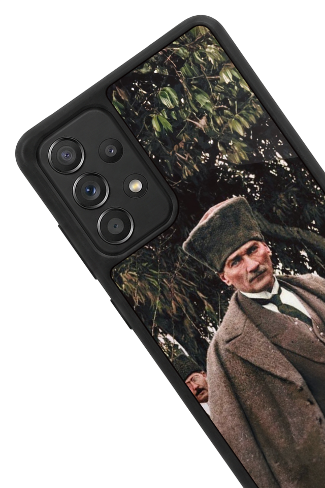Samsung Galaxy A72 Uyumlu Mustafa Kemal Ataturk Tasarımlı Glossy Premium Kılıf