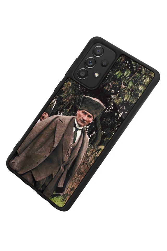 Samsung Galaxy A72 Uyumlu Mustafa Kemal Ataturk Tasarımlı Glossy Premium Kılıf
