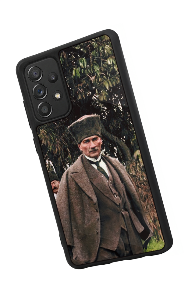 Samsung Galaxy A72 Uyumlu Mustafa Kemal Ataturk Tasarımlı Glossy Premium Kılıf