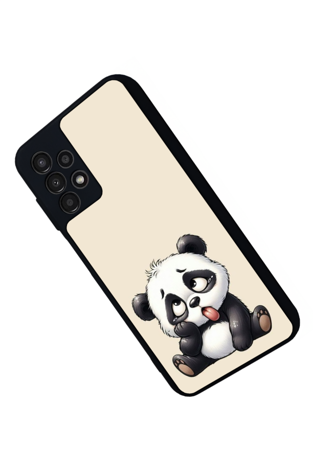 Samsung Galaxy A23 Uyumlu Panda Tasarımlı Glossy Premium Kılıf