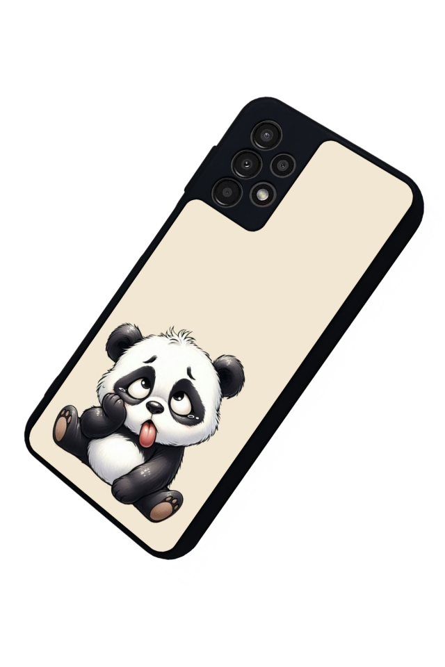 Samsung Galaxy A23 Uyumlu Panda Tasarımlı Glossy Premium Kılıf