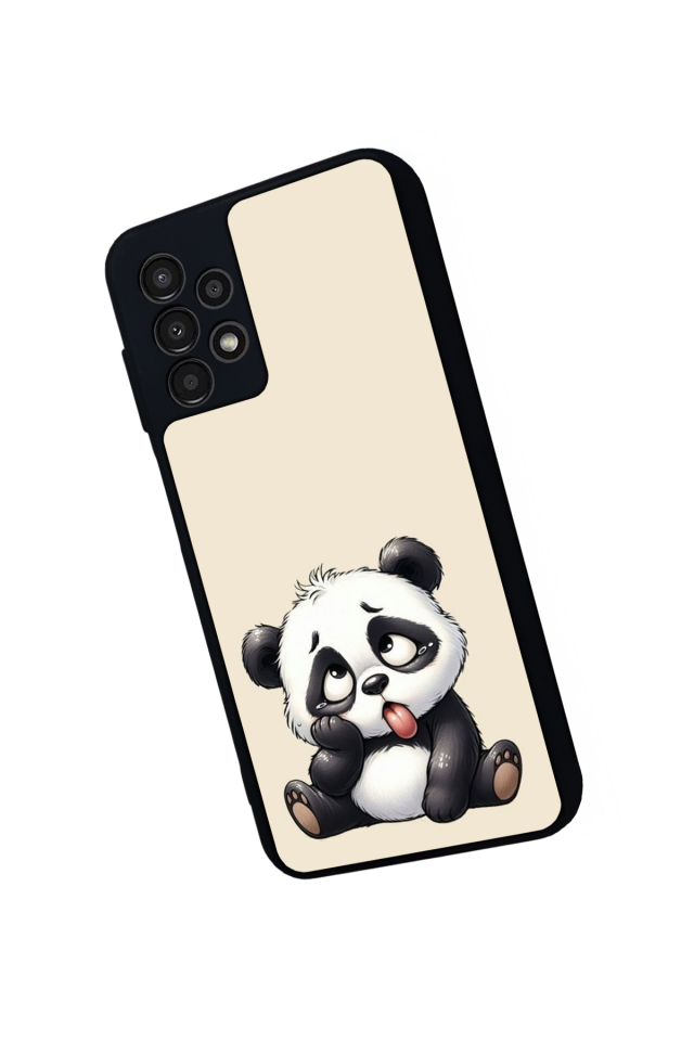 Samsung Galaxy A23 Uyumlu Panda Tasarımlı Glossy Premium Kılıf