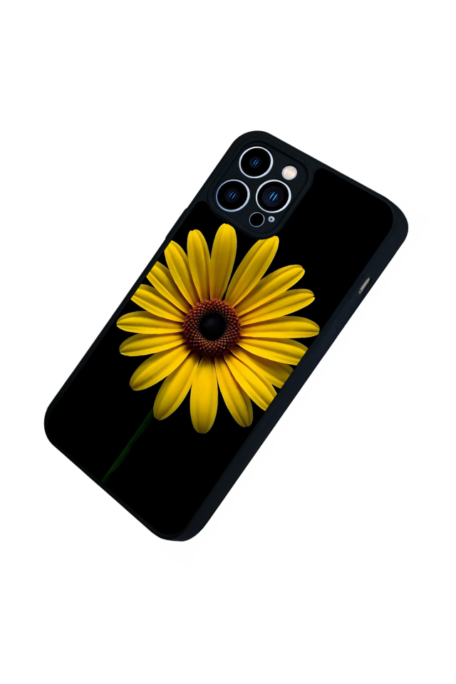 iPhone 12 Pro Max Uyumlu Papatya Tasarımlı Glossy Premium Kılıf