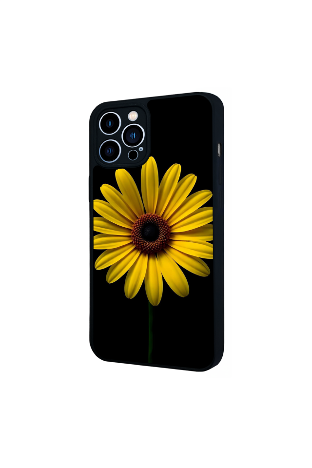 iPhone 12 Pro Max Uyumlu Papatya Tasarımlı Glossy Premium Kılıf
