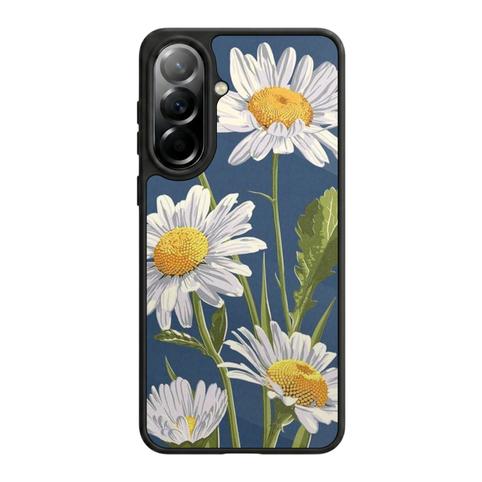 Samsung Galaxy A57 Uyumlu Papatya Tasarımlı Glossy Premium Kılıf