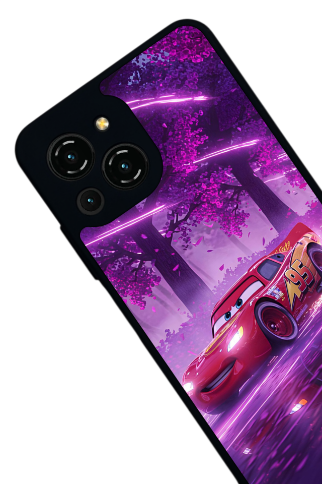 Reeder S23 Pro Max Uyumlu Simsek McQueen Tasarımlı Glossy Premium Kılıf