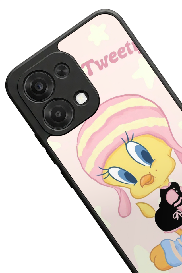 Oppo A6 Pro Uyumlu Tweety Tasarımlı Glossy Premium Kılıf
