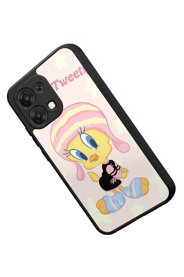 Oppo A6 Pro Uyumlu Tweety Tasarımlı Glossy Premium Kılıf