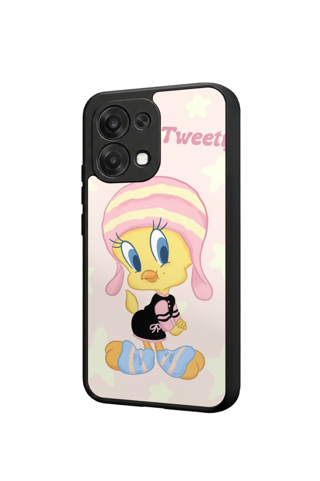 Oppo A6 Pro Uyumlu Tweety Tasarımlı Glossy Premium Kılıf