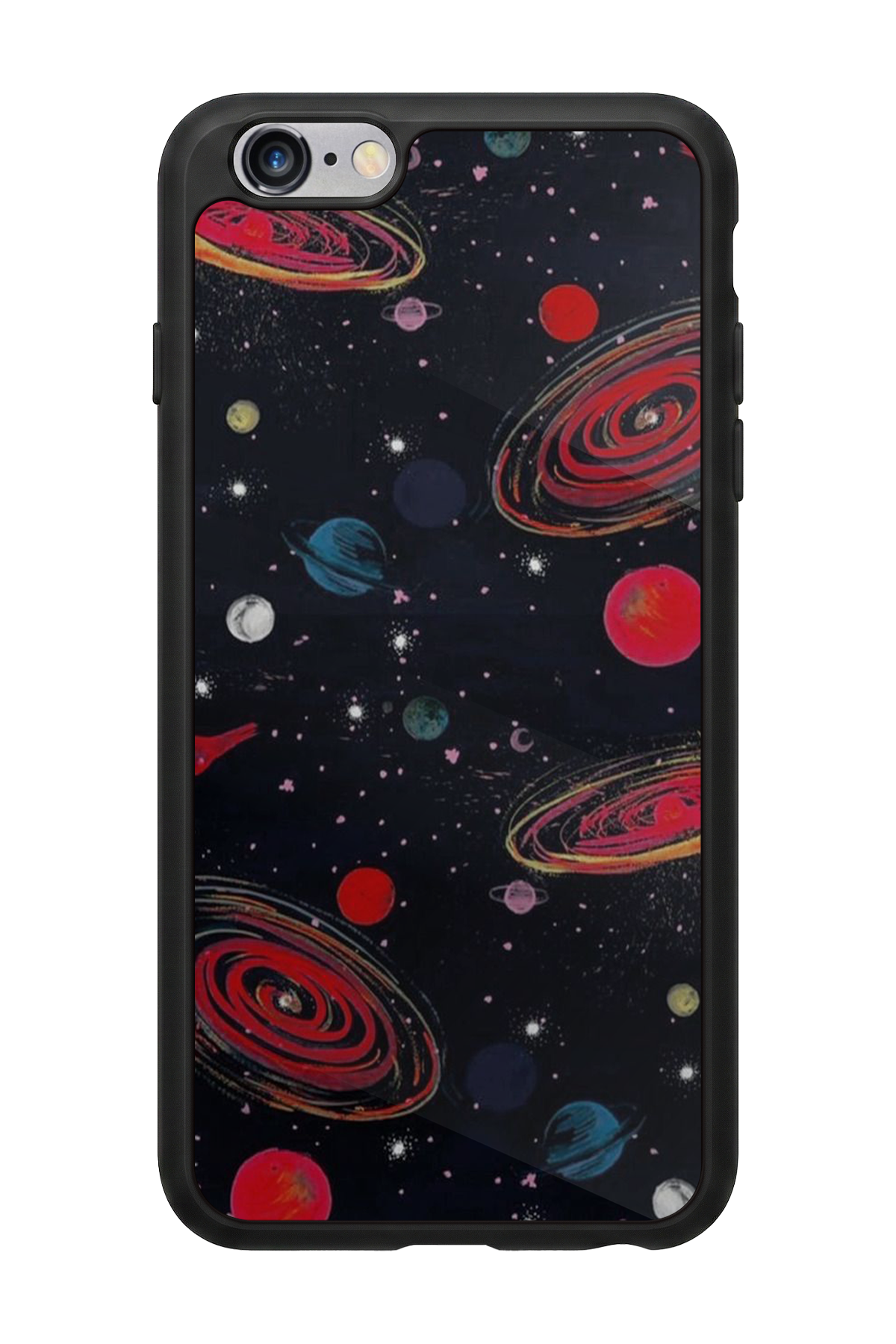 iPhone 6s Plus Uyumlu Uzay Tasarımlı Glossy Premium Kılıf