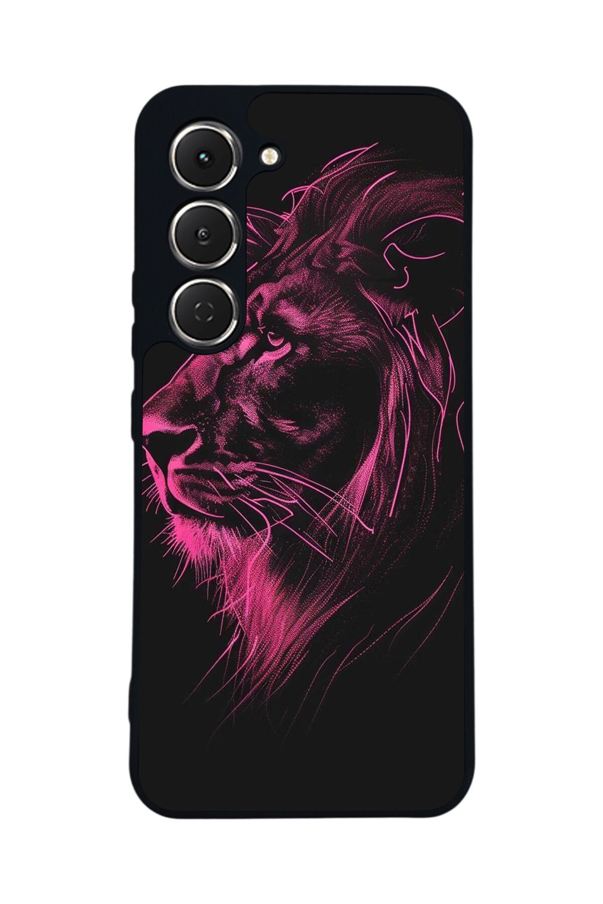 Tecno Spark 40 Pro Uyumlu Aslan Tasarımlı Glossy Premium Kılıf