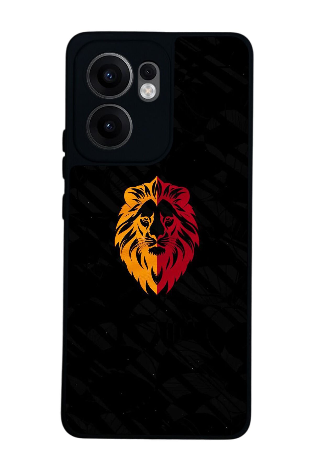 Oppo Reno 13F Uyumlu Aslan Tasarımlı Glossy Premium Kılıf