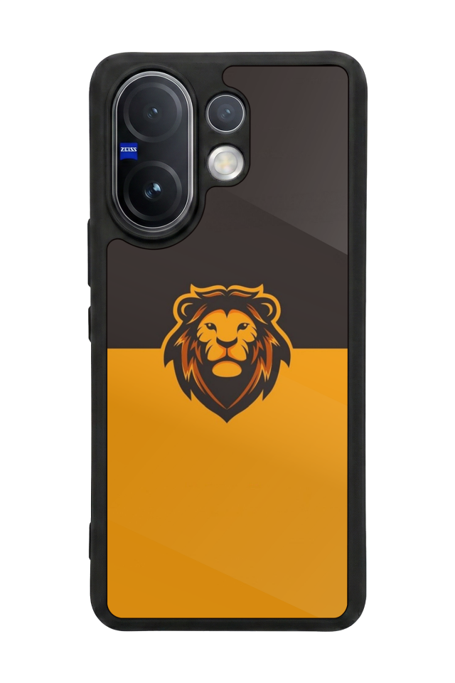 Vivo V60 Uyumlu Aslan Tasarımlı Glossy Premium Kılıf