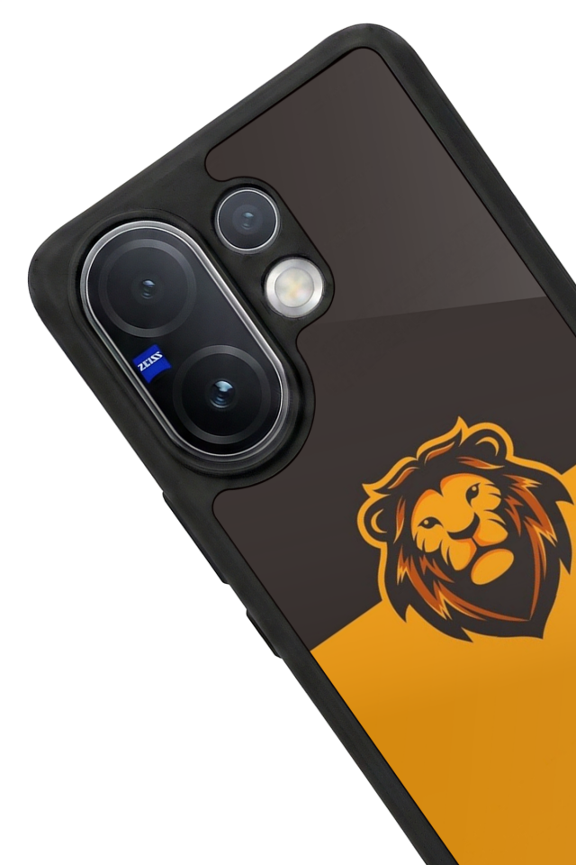 Vivo V60 Uyumlu Aslan Tasarımlı Glossy Premium Kılıf