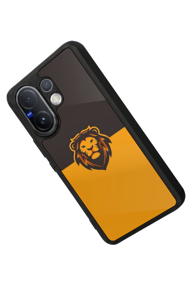 Vivo V60 Uyumlu Aslan Tasarımlı Glossy Premium Kılıf