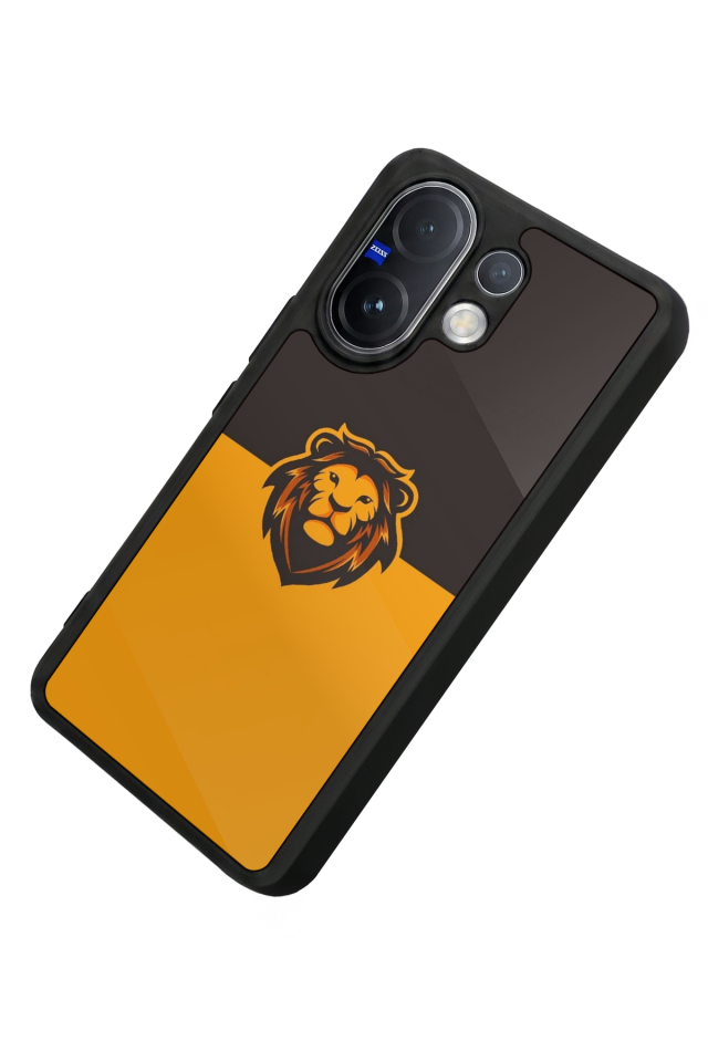 Vivo V60 Uyumlu Aslan Tasarımlı Glossy Premium Kılıf