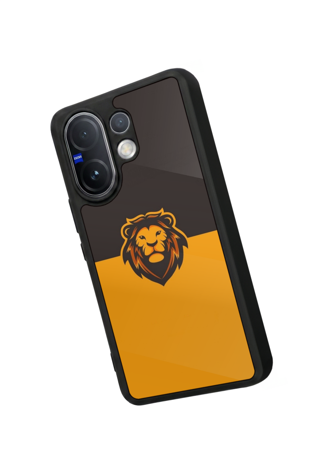 Vivo V60 Uyumlu Aslan Tasarımlı Glossy Premium Kılıf