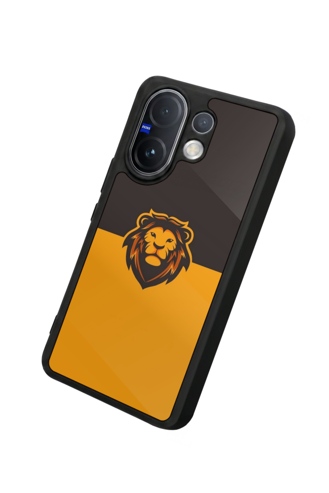 Vivo V60 Uyumlu Aslan Tasarımlı Glossy Premium Kılıf