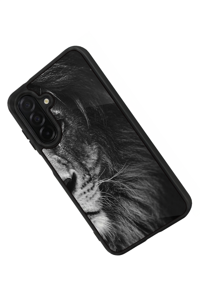 Samsung Galaxy A56 Uyumlu Aslan Tasarımlı Glossy Premium Kılıf