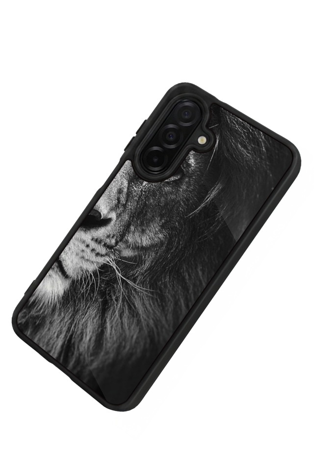 Samsung Galaxy A56 Uyumlu Aslan Tasarımlı Glossy Premium Kılıf