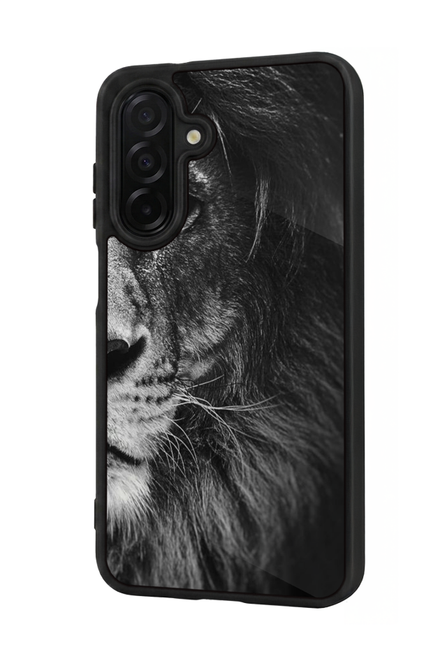 Samsung Galaxy A56 Uyumlu Aslan Tasarımlı Glossy Premium Kılıf