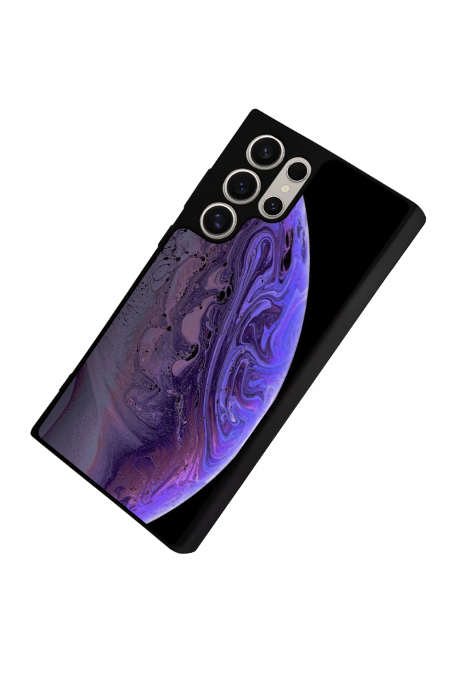 Samsung Galaxy S24 Ultra Uyumlu Ay Tasarımlı Glossy Premium Kılıf