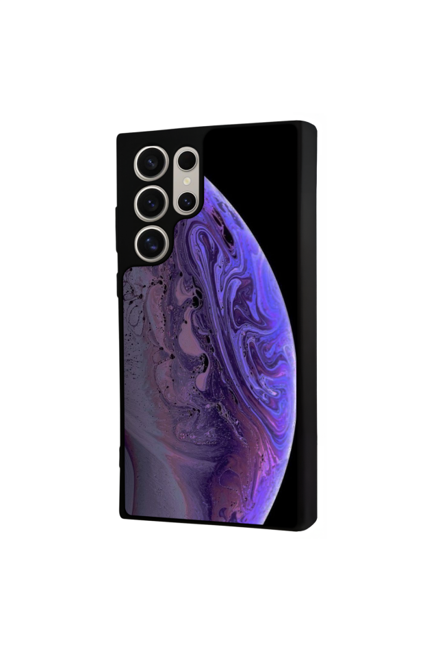 Samsung Galaxy S24 Ultra Uyumlu Ay Tasarımlı Glossy Premium Kılıf