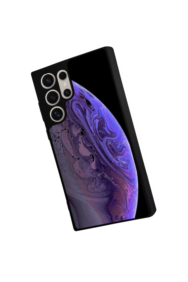 Samsung Galaxy S24 Ultra Uyumlu Ay Tasarımlı Glossy Premium Kılıf