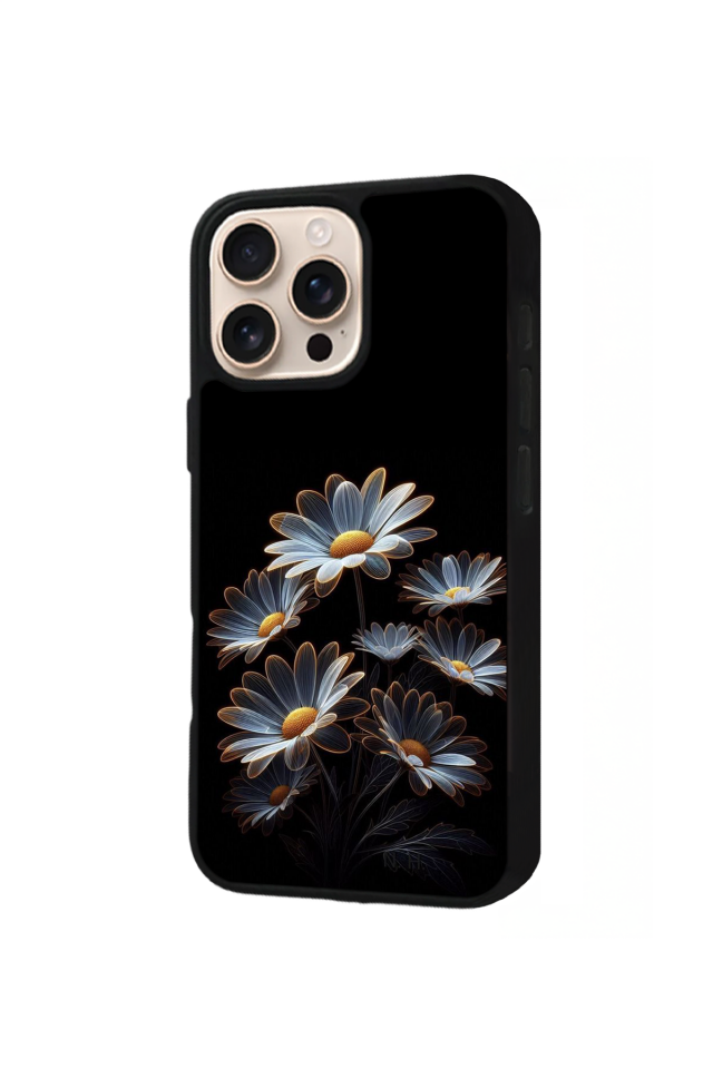 iPhone 14 Pro Uyumlu Cicek Tasarımlı Glossy Premium Kılıf