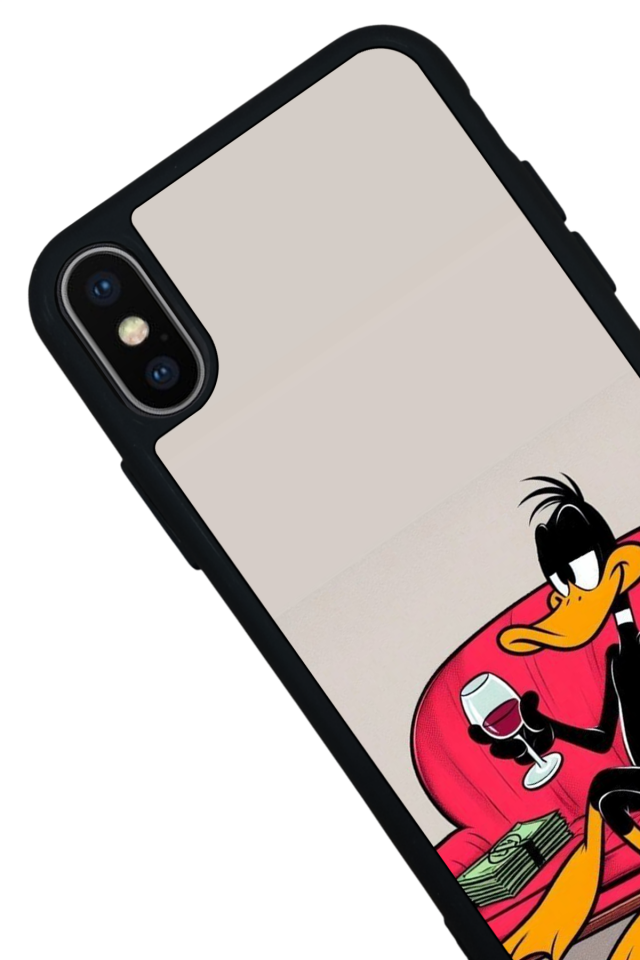 iPhone XS Max Uyumlu Daffy duck Tasarımlı Glossy Premium Kılıf