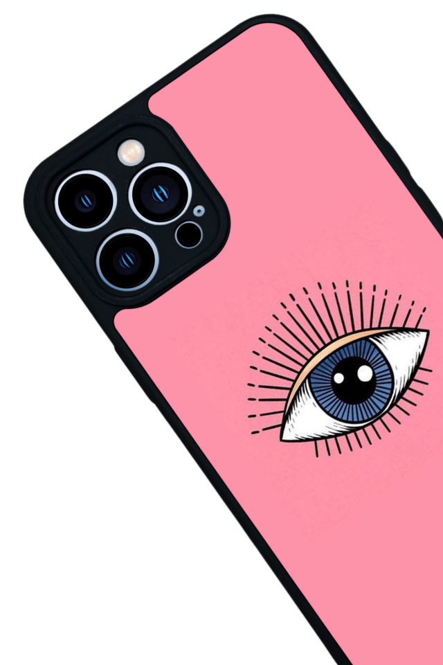 iPhone 13 Pro Max Uyumlu Göz Tasarımlı Glossy Premium Kılıf