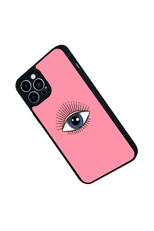 iPhone 13 Pro Max Uyumlu Göz Tasarımlı Glossy Premium Kılıf