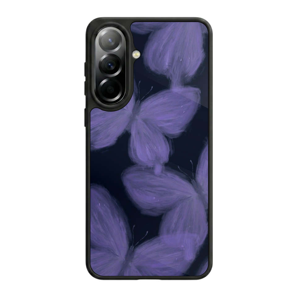 Samsung Galaxy A57 Uyumlu Kelebek Tasarımlı Glossy Premium Kılıf
