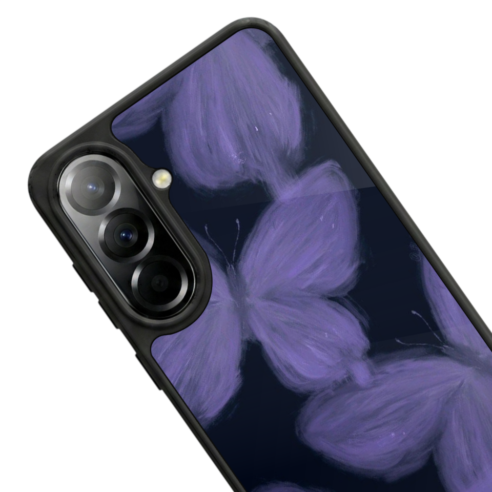 Samsung Galaxy A57 Uyumlu Kelebek Tasarımlı Glossy Premium Kılıf