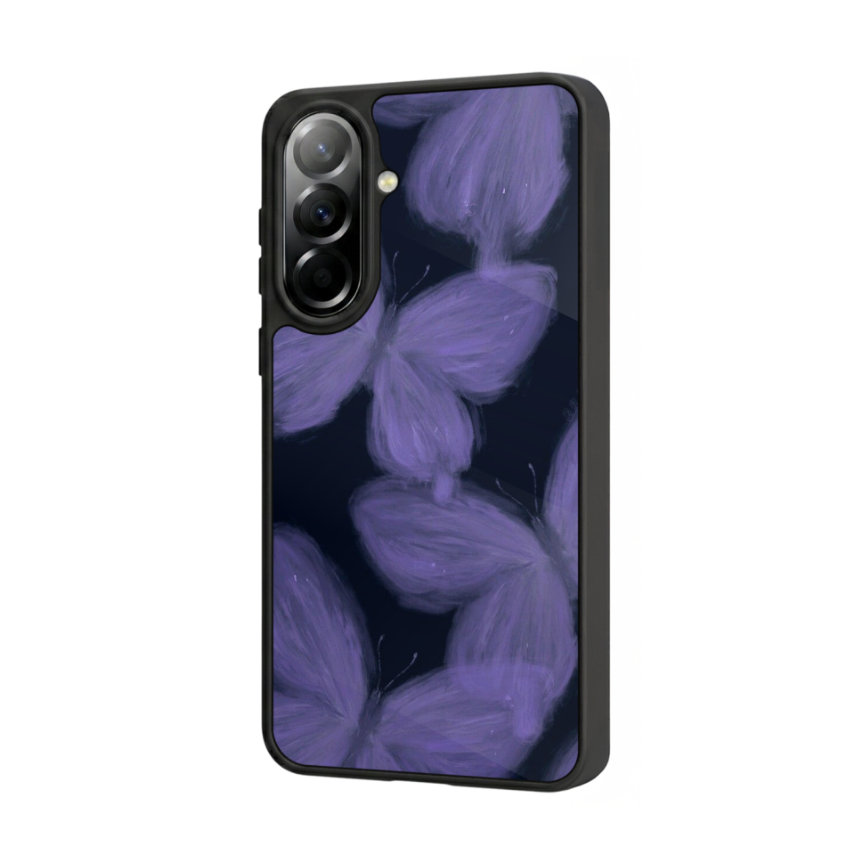 Samsung Galaxy A57 Uyumlu Kelebek Tasarımlı Glossy Premium Kılıf