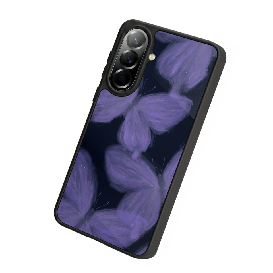 Samsung Galaxy A57 Uyumlu Kelebek Tasarımlı Glossy Premium Kılıf