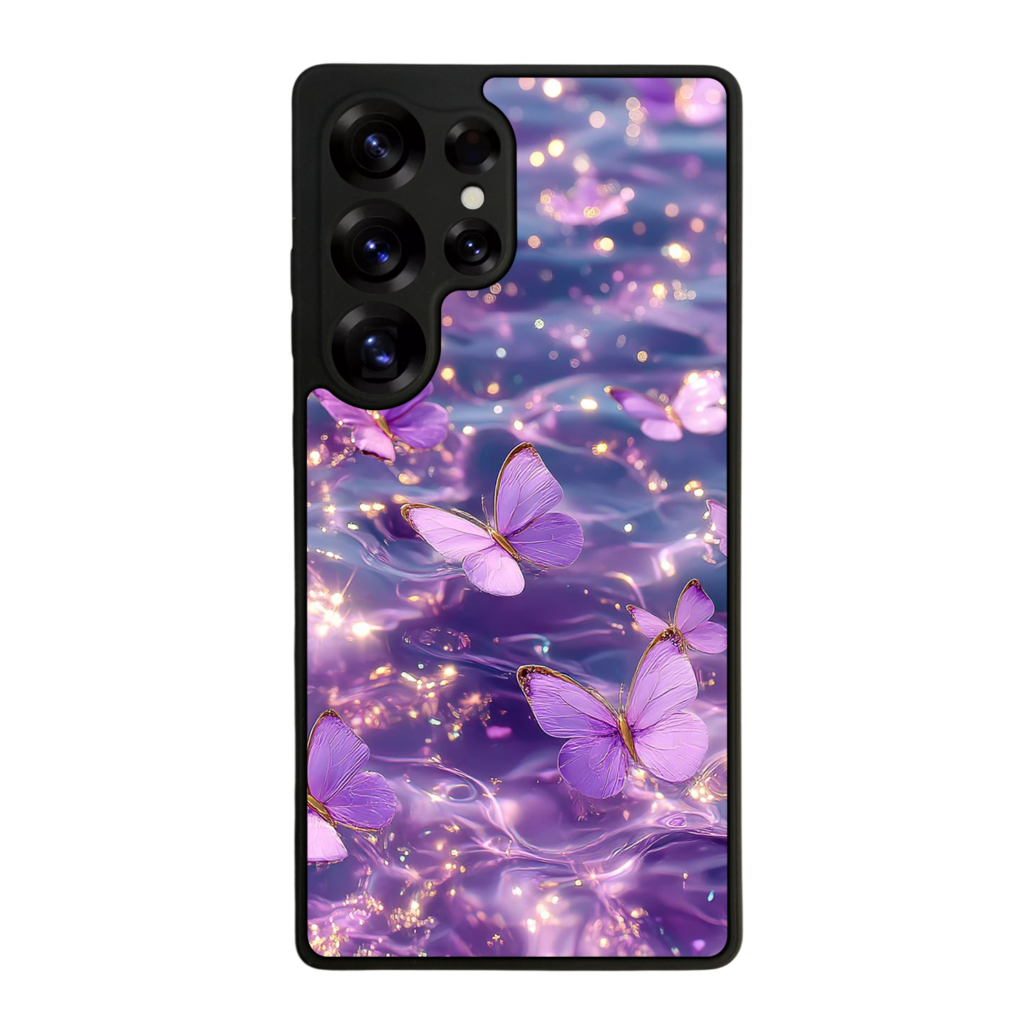 Samsung Galaxy S25 Ultra Uyumlu Kelebek Tasarımlı Glossy Premium Kılıf
