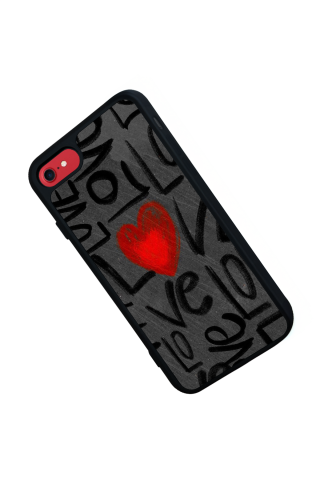 iPhone SE Uyumlu Love Tasarımlı Glossy Premium Kılıf