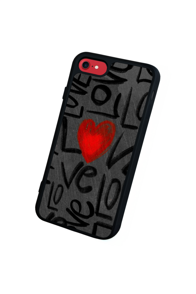 iPhone SE Uyumlu Love Tasarımlı Glossy Premium Kılıf