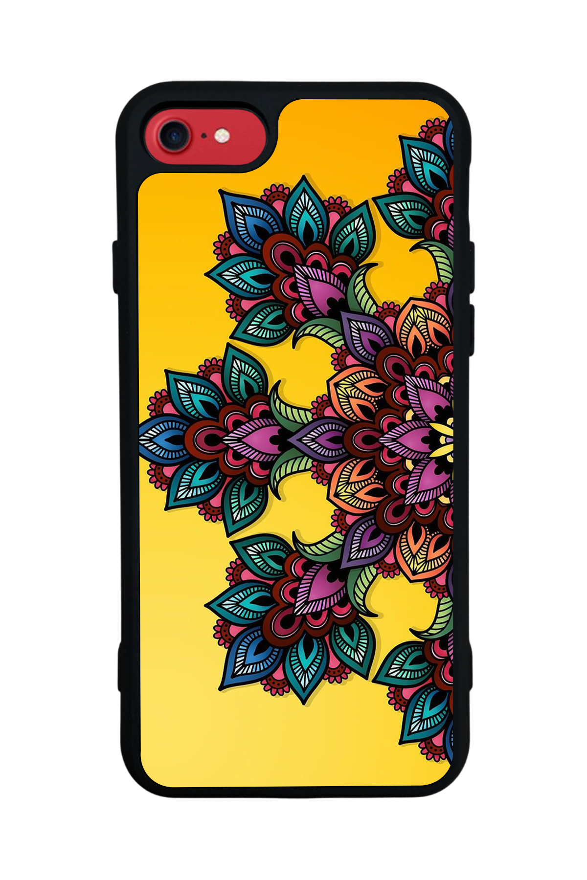 iPhone SE Uyumlu Mandala Tasarımlı Glossy Premium Kılıf