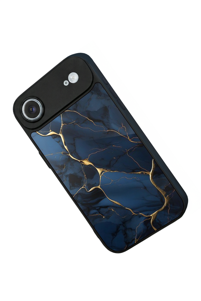 iPhone 17 Air Uyumlu Mermer Marble Tasarımlı Glossy Premium Kılıf