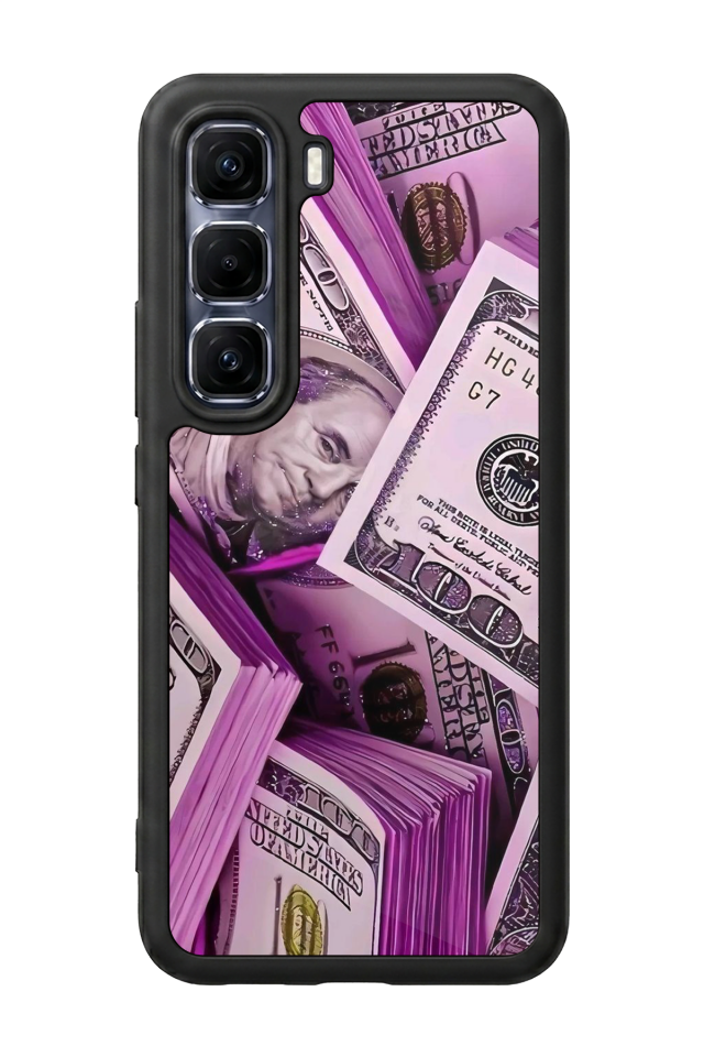 Infinix Hot 60 Pro Plus Uyumlu Money Para Tasarımlı Glossy Premium Kılıf