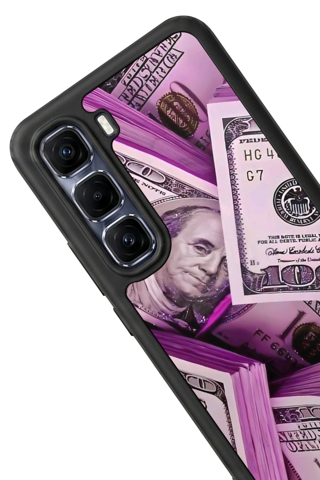 Infinix Hot 60 Pro Plus Uyumlu Money Para Tasarımlı Glossy Premium Kılıf