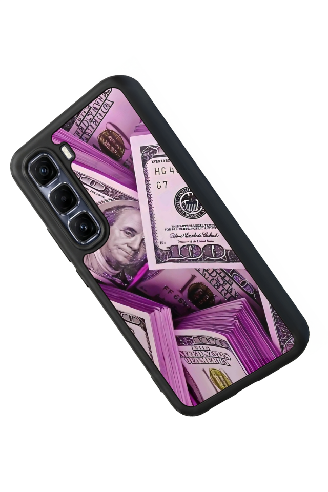 Infinix Hot 60 Pro Plus Uyumlu Money Para Tasarımlı Glossy Premium Kılıf