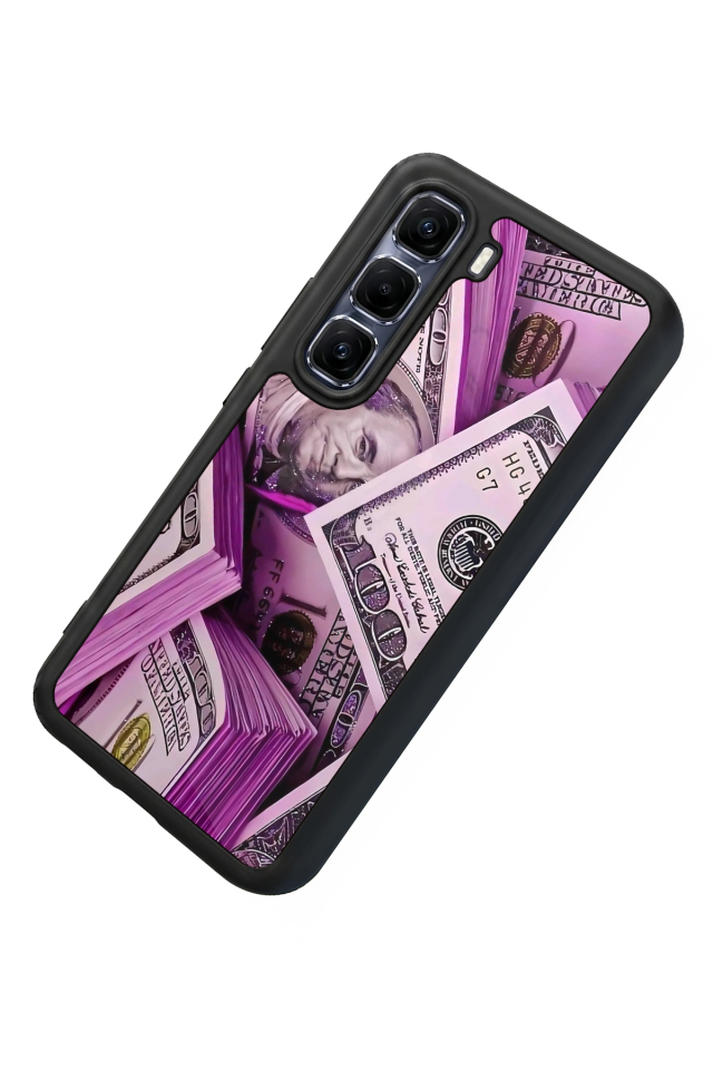 Infinix Hot 60 Pro Plus Uyumlu Money Para Tasarımlı Glossy Premium Kılıf