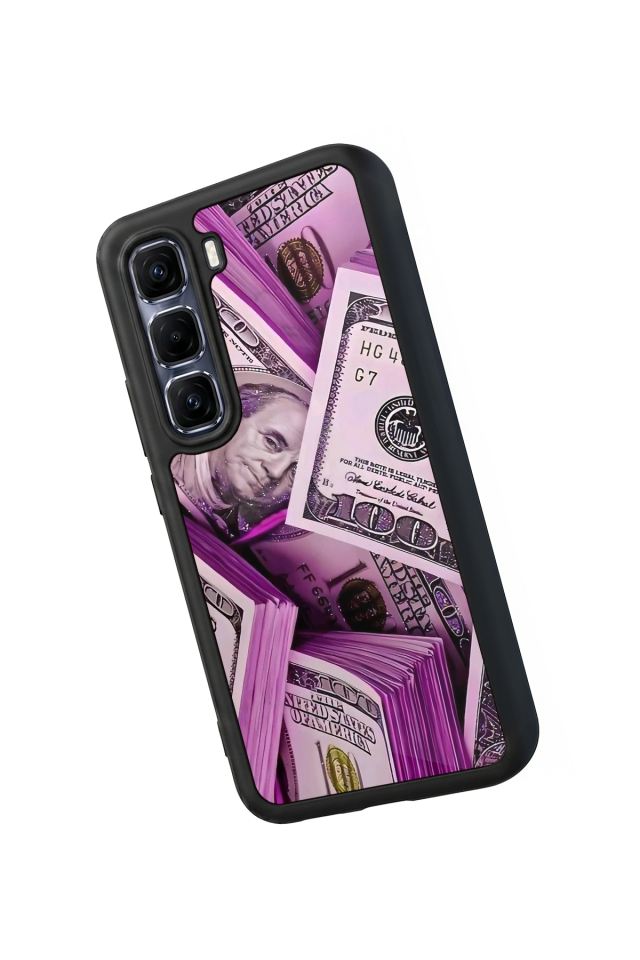 Infinix Hot 60 Pro Plus Uyumlu Money Para Tasarımlı Glossy Premium Kılıf