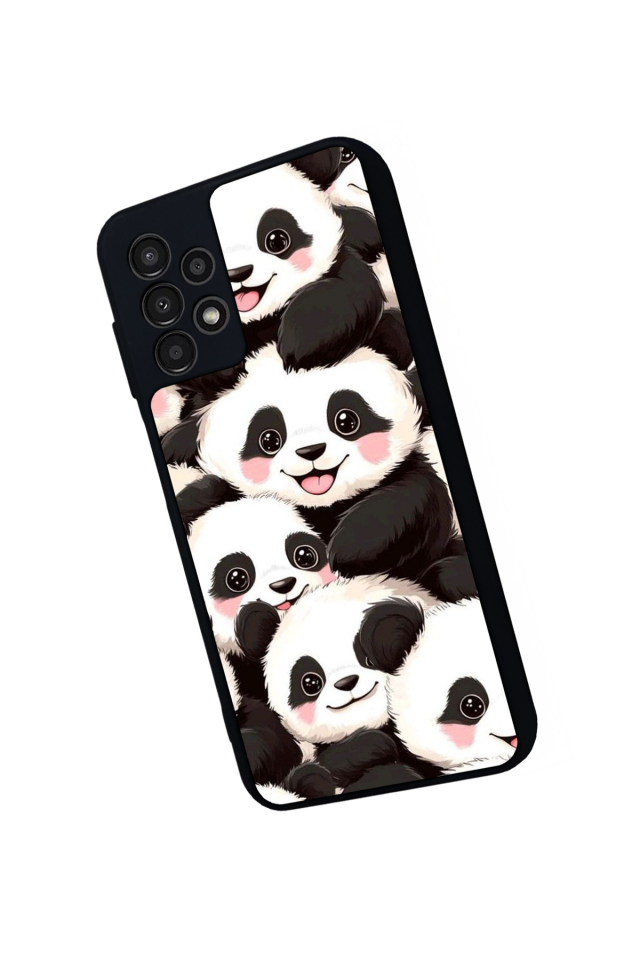 Samsung Galaxy A23 Uyumlu Panda Tasarımlı Glossy Premium Kılıf