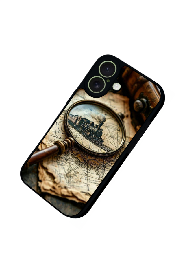 iPhone 17 Uyumlu Pusula Tasarımlı Glossy Premium Kılıf
